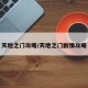 天地之门攻略/天地之门剧情攻略